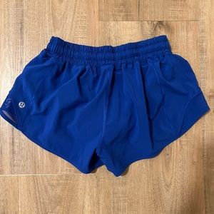 SIZE 2 LULU SHORTS - BLUE, UNWORN